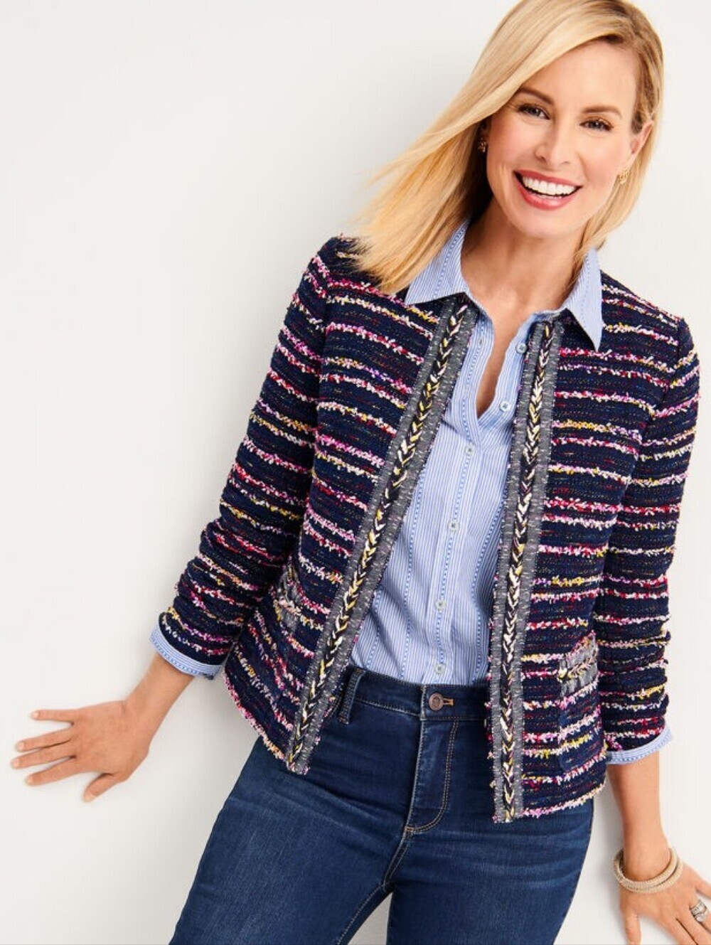 Talbots Tweed Blazer Jacket 8P